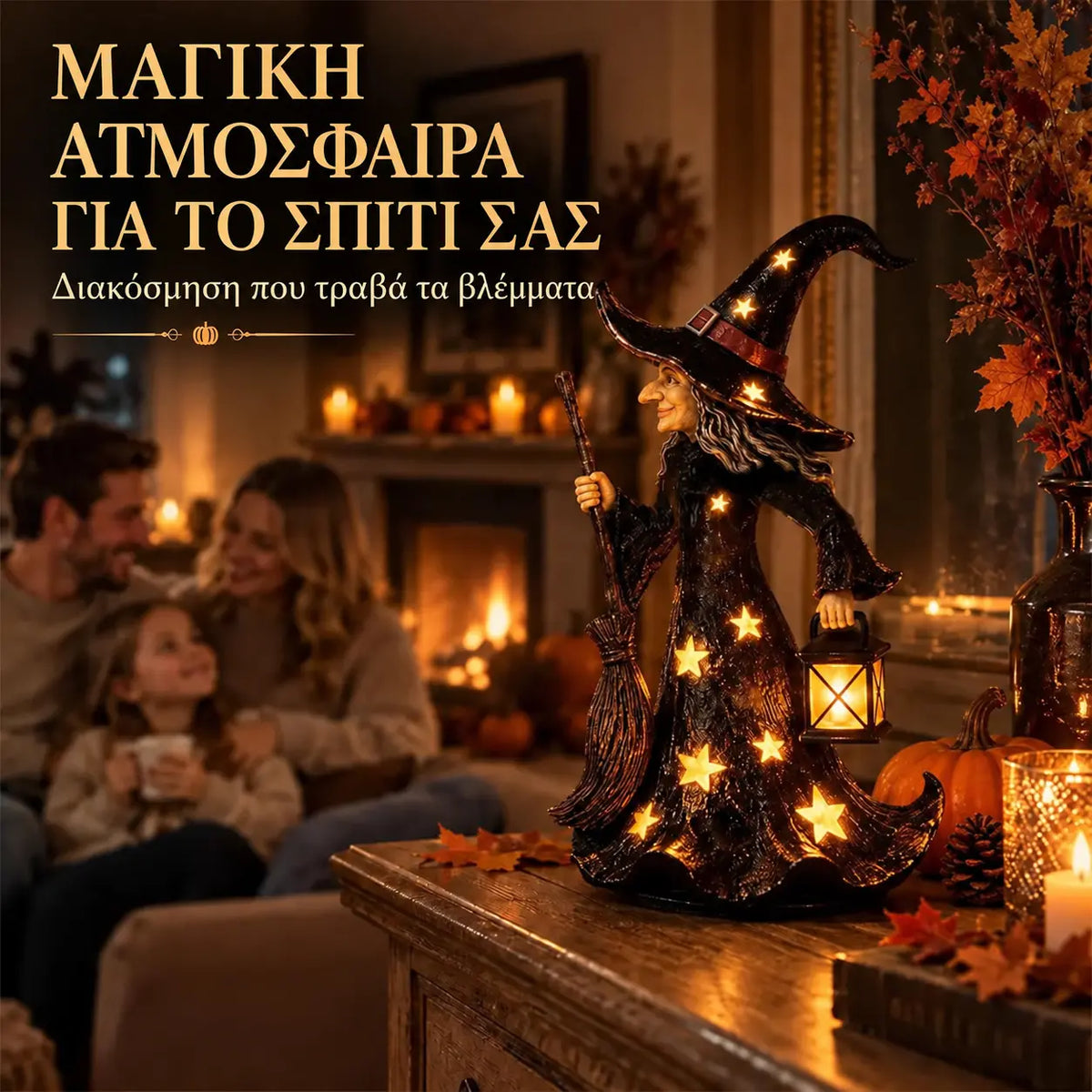 🧙✨ Διακοσμητικό για νυχτερινό φωτιστικό με αστερόμαγισσα