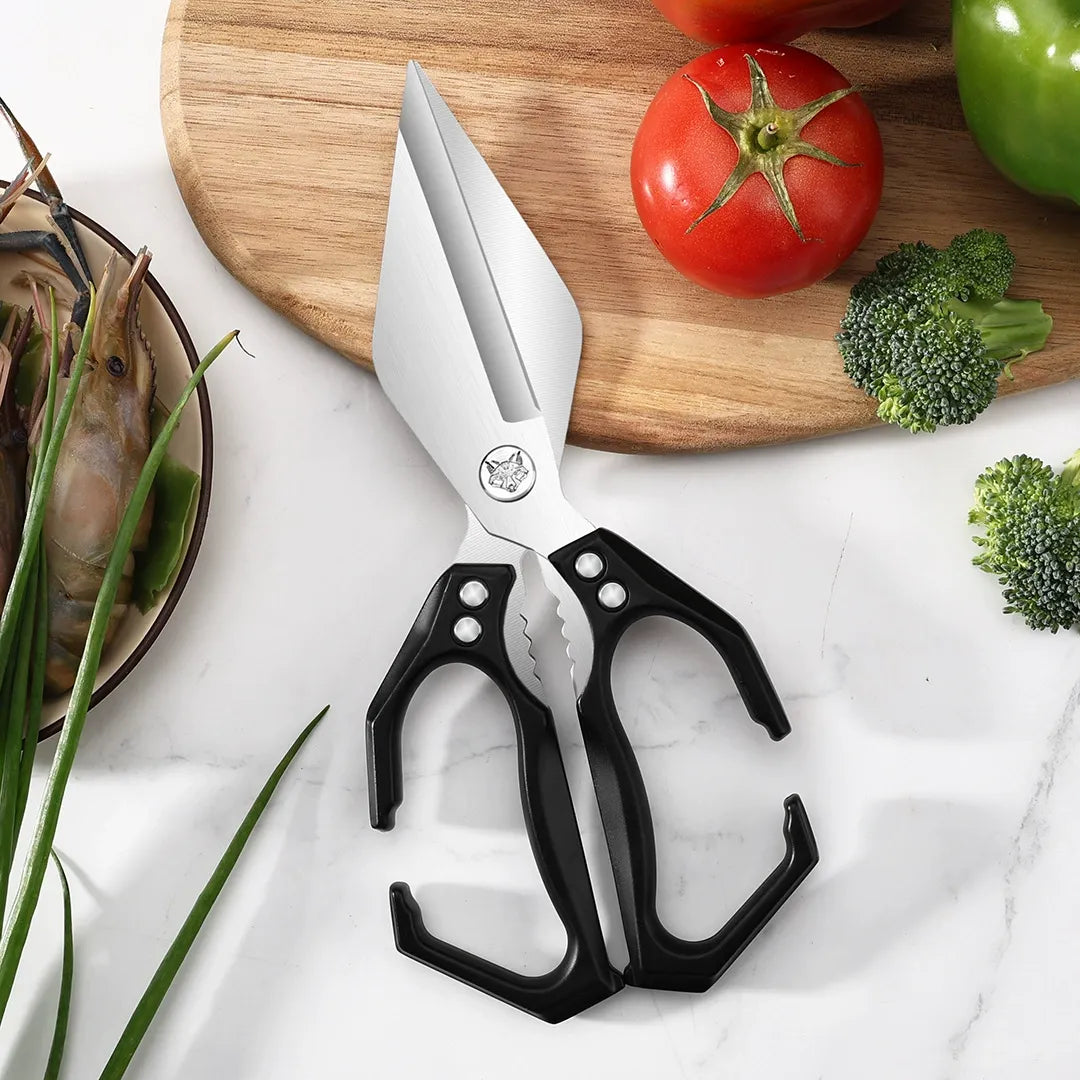 🔥1 τεμάχιο 27 ευρώ✂️🔥 Πολυλειτουργικό ψαλίδι κουζίνας βαρέως τύπου – Κόβει εύκολα όλα τα είδη τροφίμων 🍗
