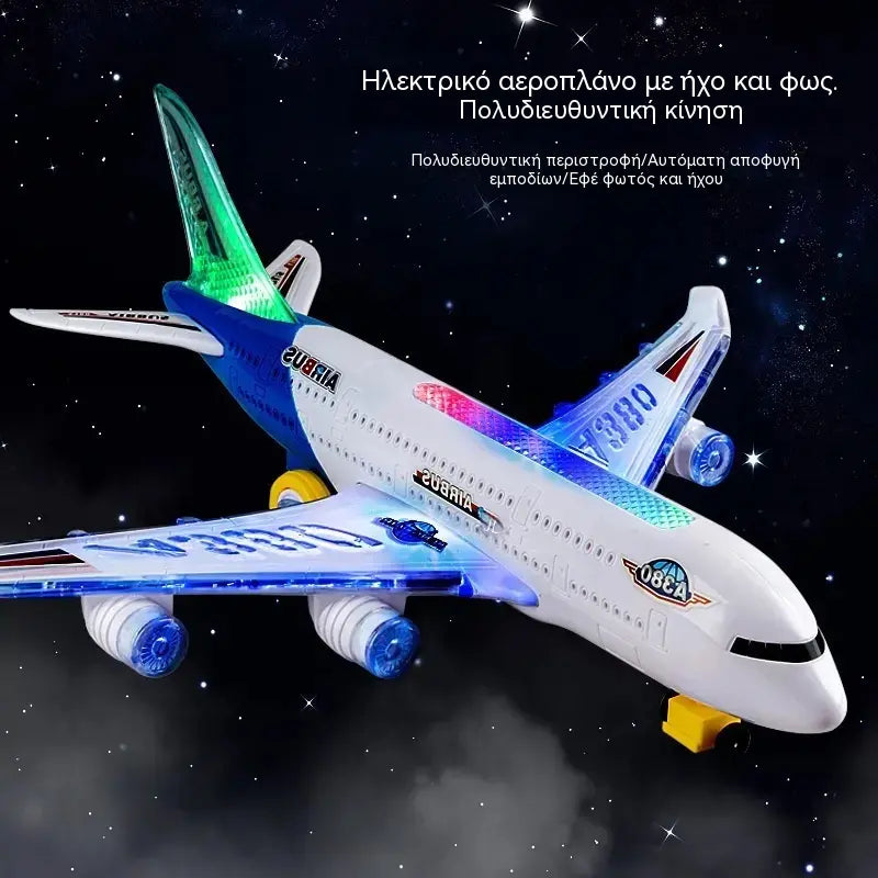 🥳🔥 Μισή τιμή! 📣✈️ Ηλεκτρικό αεροπλάνο σε κλίμακα, εξοπλισμένο με ρεαλιστικούς ήχους κινητήρα και διαλείποντα φώτα LED.
