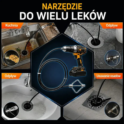 Narzędzia do udrażniania kanalizacji i toalet
