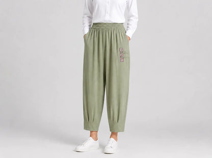 🔥✨【M-4XL】👖 Nové letné tenké bavlnené ľanové nohavice 7/8