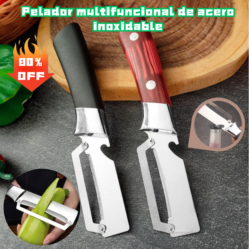 【2 artículos por 22 euros】Pelador multifuncional de acero inoxidable
