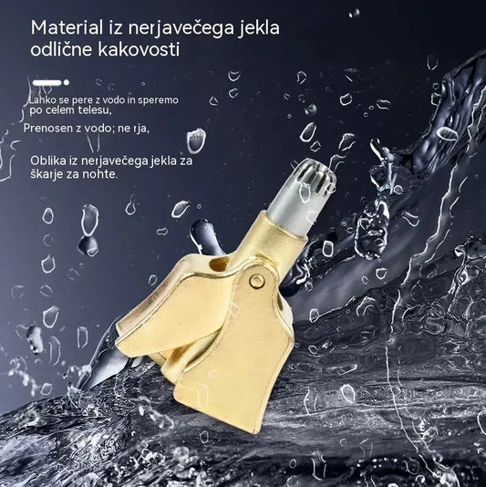 👍【2 kosa 21 €】Ročni mehanski strižnik za nosno dlako v vintage slogu