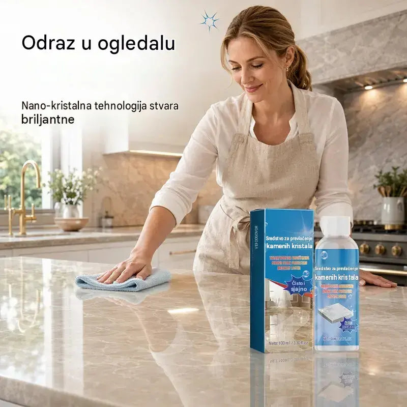 Čistilo in loščilo za marmor: nežno čisti, poudari sijaj in ščiti zatesnjeno kamnino