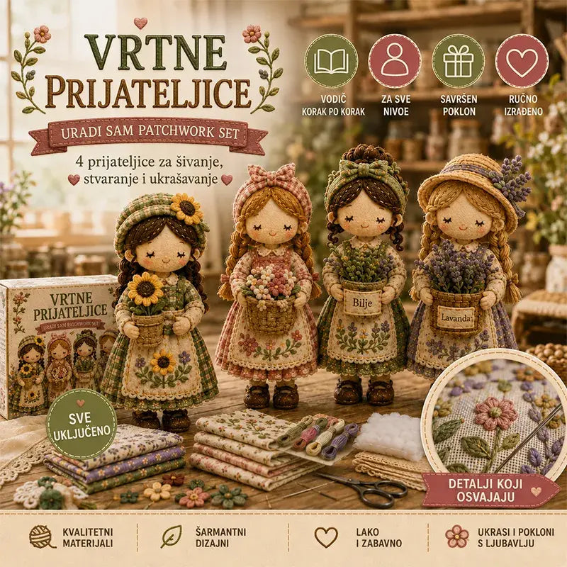 🎁Posljednji dan: Iskoristite 49% popusta! 🧵 Minijaturni komplet za patchwork iz serije Miniature World.