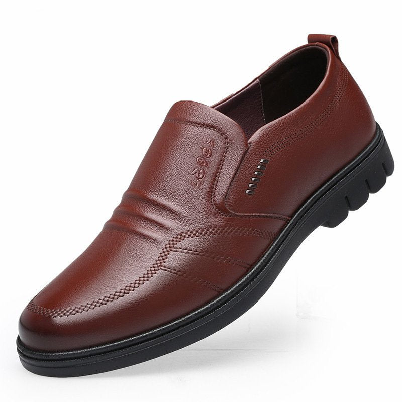 🔥【39-44】👞 Ανδρικά επαγγελματικά παπούτσια, κατασκευασμένα από γνήσιο δέρμα, με άνετη μαλακή σόλα, κατάλληλα για πολλές περιστάσεις.
