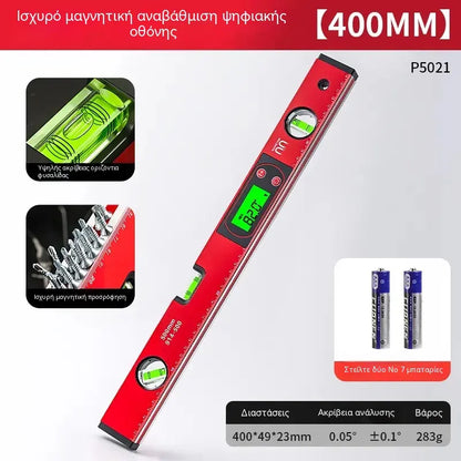🔧📐 Wielofunkcyjna precyzyjna poziomica magnetyczna z wyświetlaczem LCD