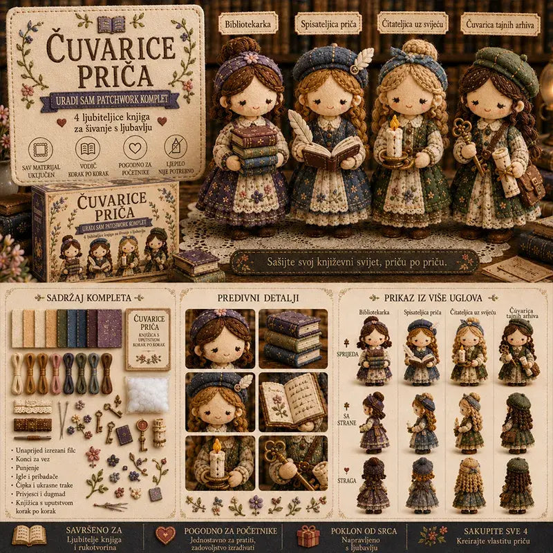 🎁Posljednji dan: Iskoristite 49% popusta! 🧵 Minijaturni komplet za patchwork iz serije Miniature World.