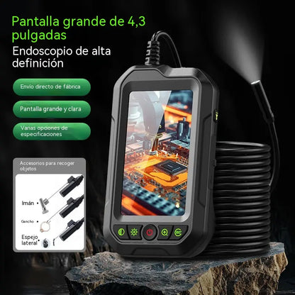 ¡Promoción por tiempo limitado: 50% de descuento!  Cámara endoscópica portátil HD 1080p con pantalla de 4,3" – Impermeable (IP67), inspección de precisión, batería de larga duración ✨