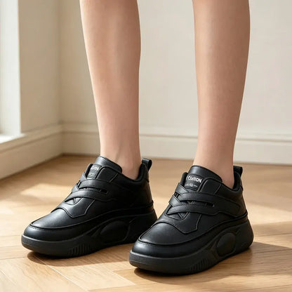 ✨ Ženski športni čevlji iz mehkega usnja 👟 Debel podplat, nedrseči, lahki in udobni, casual superge za tek, potovanja in vsakdan 💖