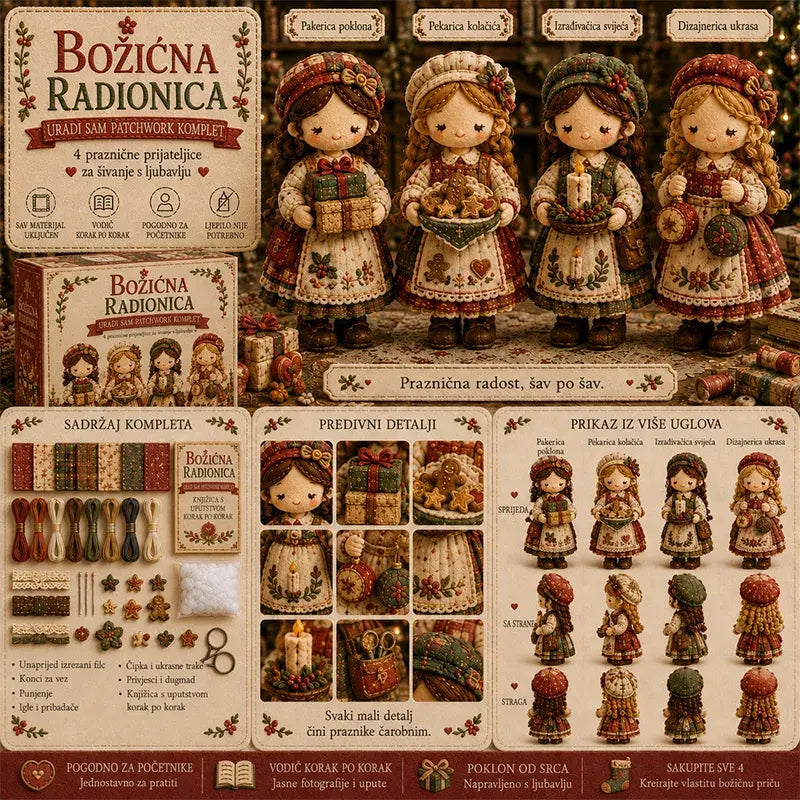 🎁Posljednji dan: Iskoristite 49% popusta! 🧵 Minijaturni komplet za patchwork iz serije Miniature World.