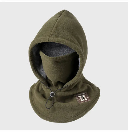 ☃ 3-σε-1 κουκούλα/σκούφος από fleece, απαραίτητο για υπαίθρια ποδηλασία το φθινόπωρο και τον χειμώνα.