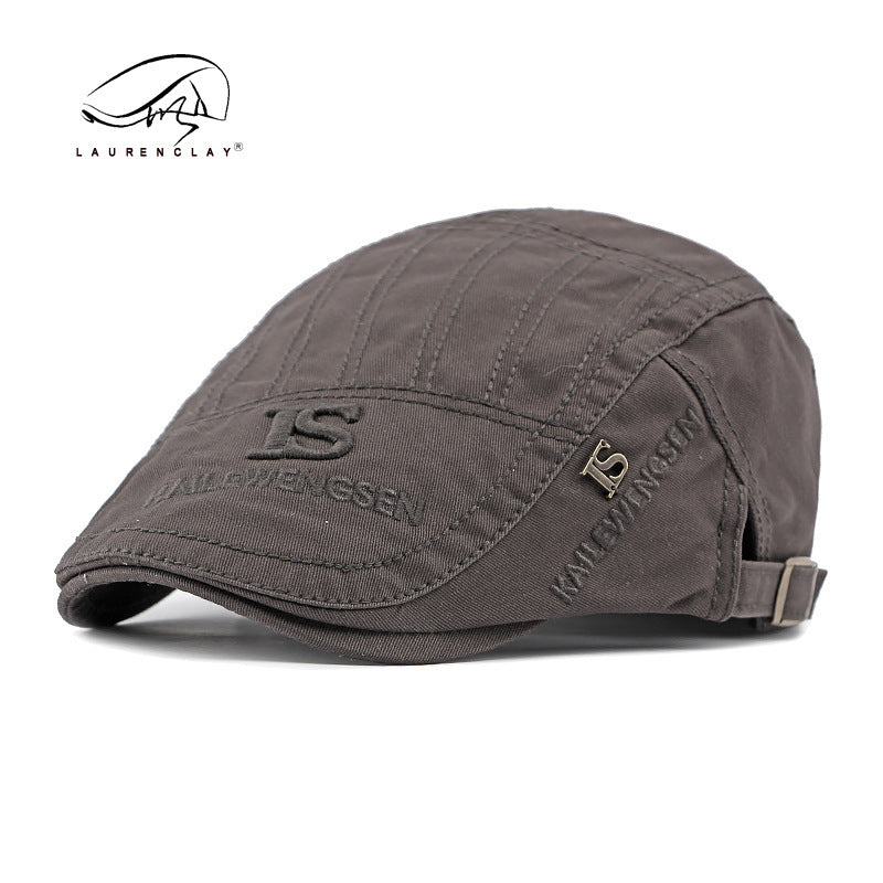 💥Gorra Plana de Algodón para Hombre [2026] - Boina Casual Ajustable y Transpirable