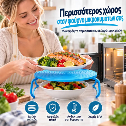 ⏳🔥Περιορισμένη προσφορά 50% έκπτωση! ⏰【Αγοράστε 1, πάρτε 1 δωρεάν】🏠Διπλή σχάρα για φούρνο μικροκυμάτων: εξοικονομεί χώρο και είναι πρακτική🍳✨