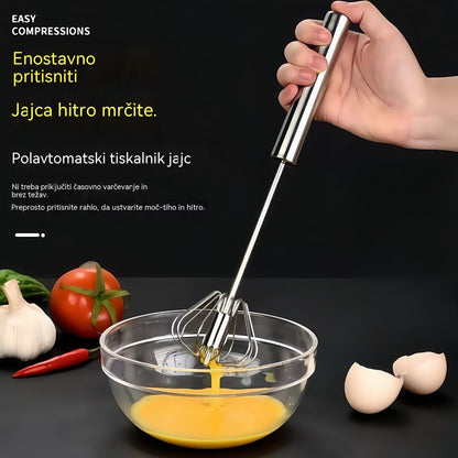 24€【3-delni komplet】Polavtomatska metlica za jajca iz nerjavečega jekla