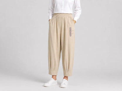 🔥✨【M-4XL】👖 Nové letné tenké bavlnené ľanové nohavice 7/8